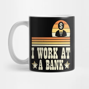 Funny Loan Officer Retro Vintage I'm a Banker Mug